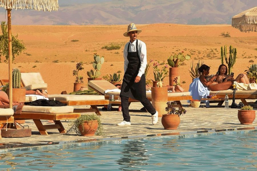 Luxury Day Pass: 3-Course Lunch with a Wide Epic Desert Pool